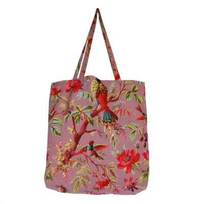 shopper lila met print