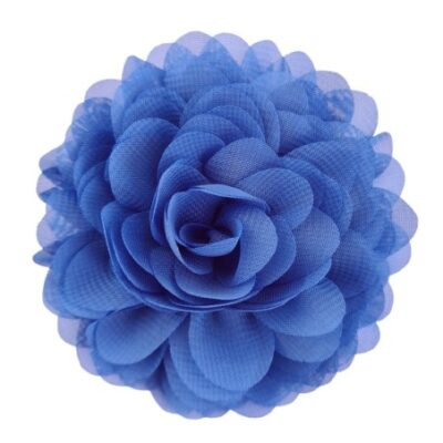 haarspeld broche bloem denim blauw