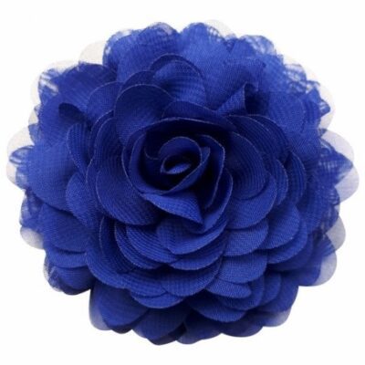 broche haarspeld bloem blauw