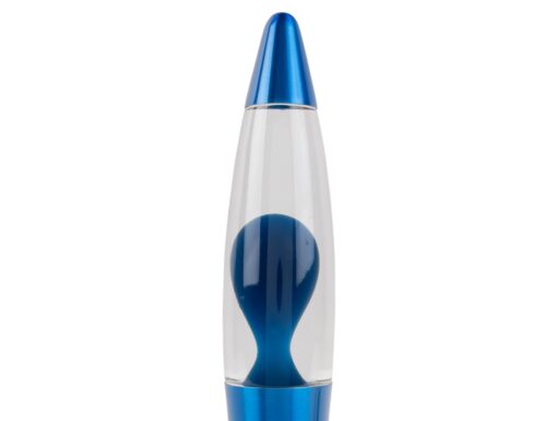 retro lavalamp funky rocket blauw