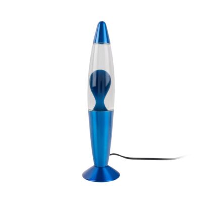 retro lavalamp funky rocket blauw