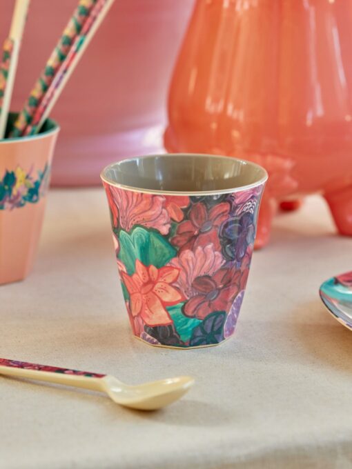 cup melamine medium bloemen