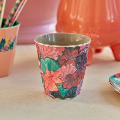 cup melamine medium bloemen