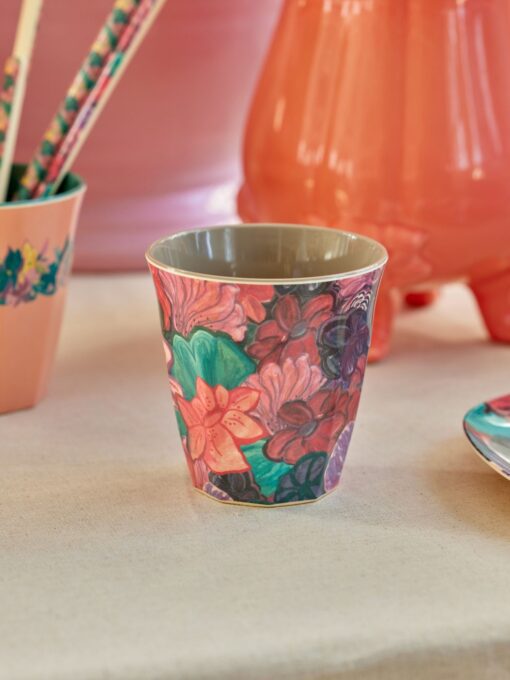 cup melamine medium bloemen