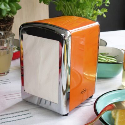 servetten houder funky orange retro