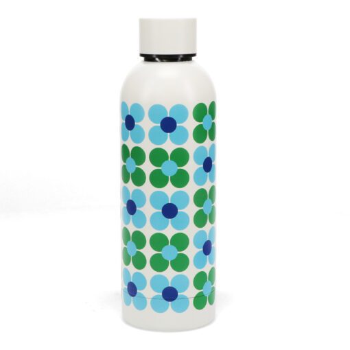 drinkfles rvs met bloemen