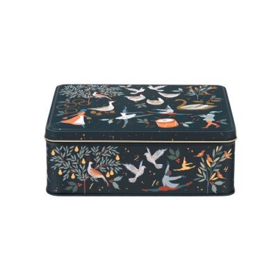 koektrommel winter print met vogels