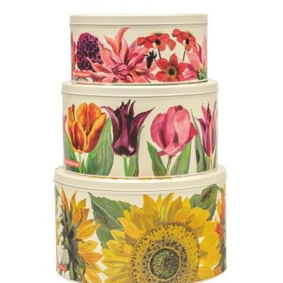 set van 3 koekblikken met bloemen Emma Bridgewater