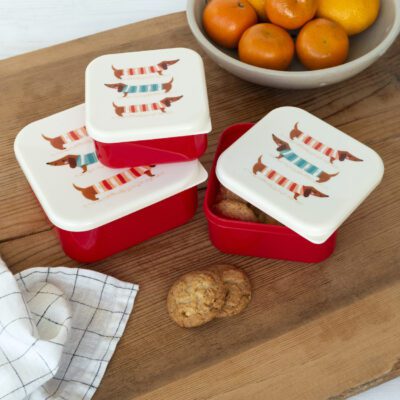 set van 2 lunchboxjes met tekkel